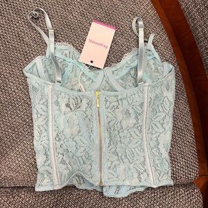 Teal Corset Top